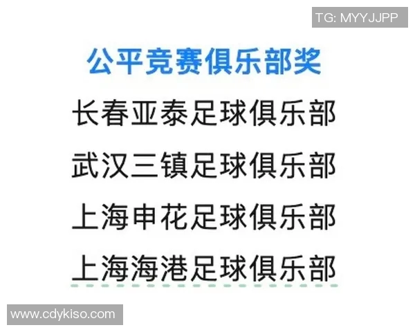 足协设立“公平竞赛奖”，首批获奖者出炉